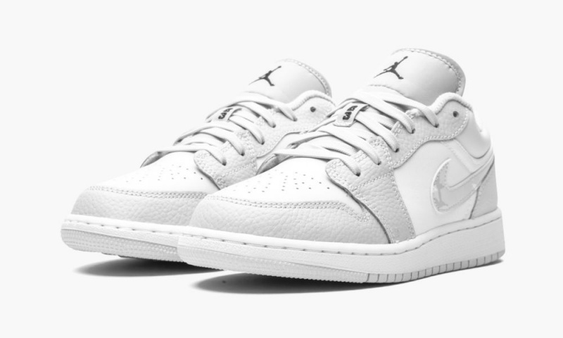 Nike Air Jordan 1 Low SE GS 'Grey Camo Swoosh' Schoenen Kinderen Wit Grijs Nederland | 486250-XPE