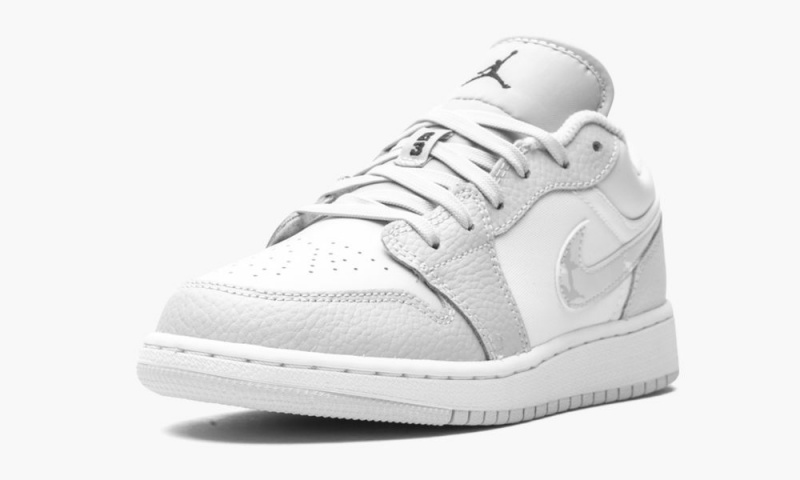 Nike Air Jordan 1 Low SE GS 'Grey Camo Swoosh' Schoenen Kinderen Wit Grijs Nederland | 486250-XPE