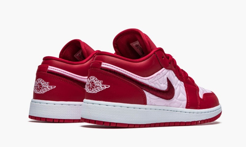Nike Air Jordan 1 Low SE GS 'Pink Quilt' Schoenen Kinderen Rood Donker Nederland | 914632-NMF