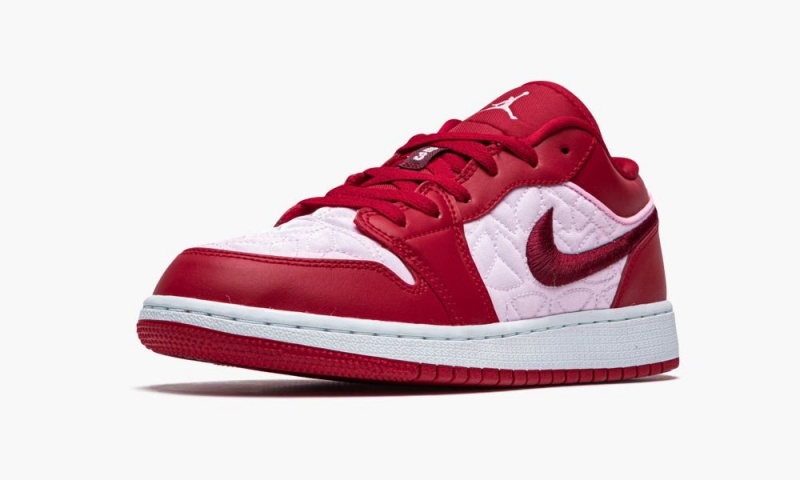 Nike Air Jordan 1 Low SE GS 'Pink Quilt' Schoenen Kinderen Rood Donker Nederland | 914632-NMF