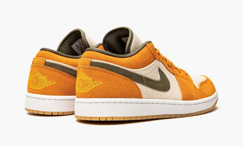 Nike Air Jordan 1 Low SE 'Light Curry' Schoenen Heren Wit Olijfgroen Diepgeel Nederland | 861435-UTJ