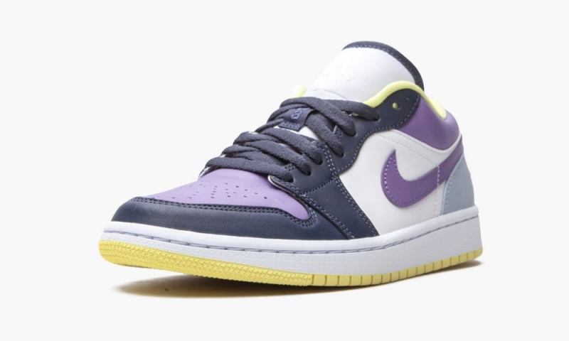 Nike Air Jordan 1 Low SE 'Mismatched Purple / Magenta' Schoenen Dames Blauw Wit Nederland | 681457-BJI