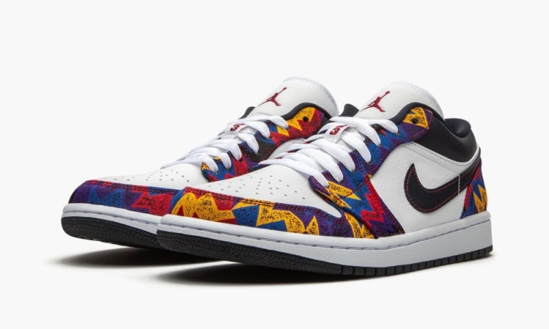 Nike Air Jordan 1 Low SE 'Nothing But Net' Schoenen Heren Wit Donkerobsidian Rood Nederland | 874692-EHD