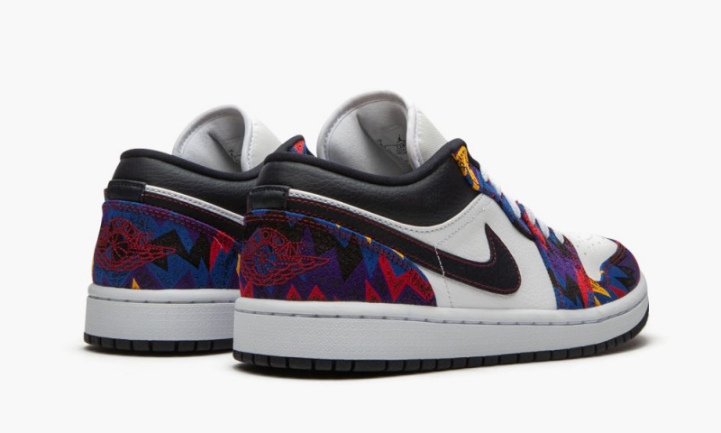 Nike Air Jordan 1 Low SE 'Nothing But Net' Schoenen Heren Wit Donkerobsidian Rood Nederland | 874692-EHD