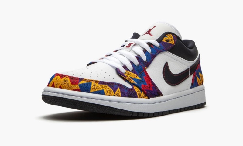 Nike Air Jordan 1 Low SE 'Nothing But Net' Schoenen Heren Wit Donkerobsidian Rood Nederland | 874692-EHD