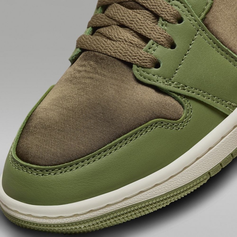 Nike Air Jordan 1 Low SE Schoenen Dames Bruin Blauw Lichtolijfgroen Nederland | 081796-DTQ