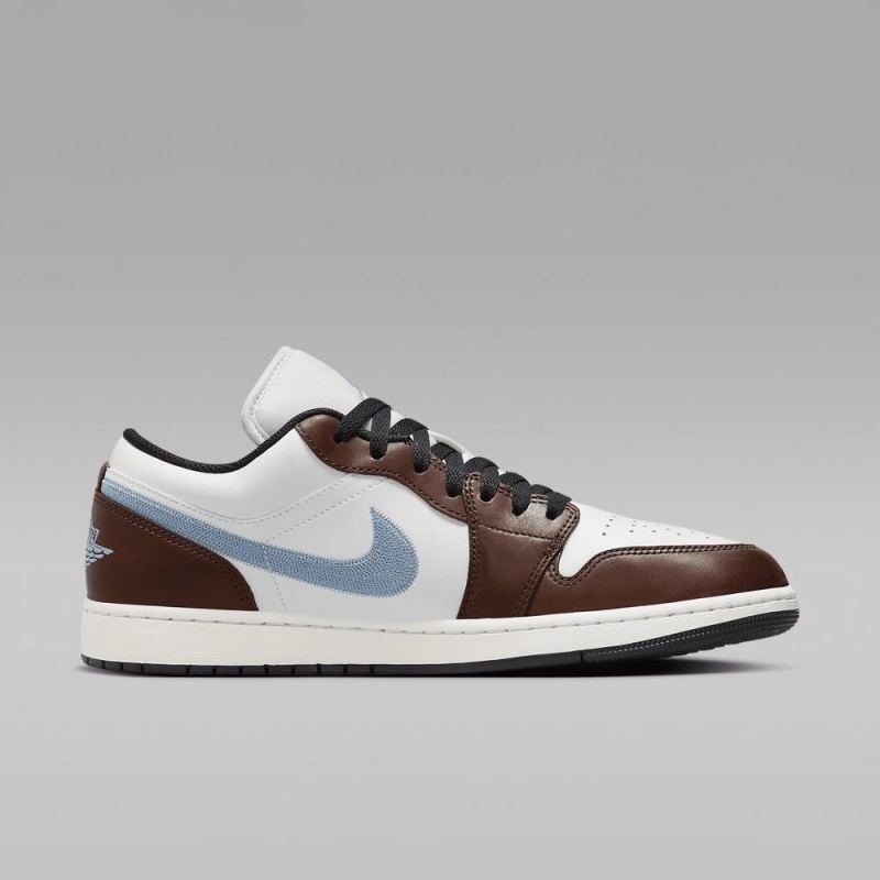 Nike Air Jordan 1 Low SE Schoenen Heren Wit Zwart Blauw Grijs Nederland | 745902-XHB