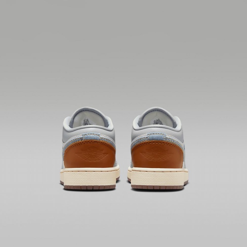 Nike Air Jordan 1 Low SE Schoenen Kinderen Grijs Wit Nederland | 793465-DFY