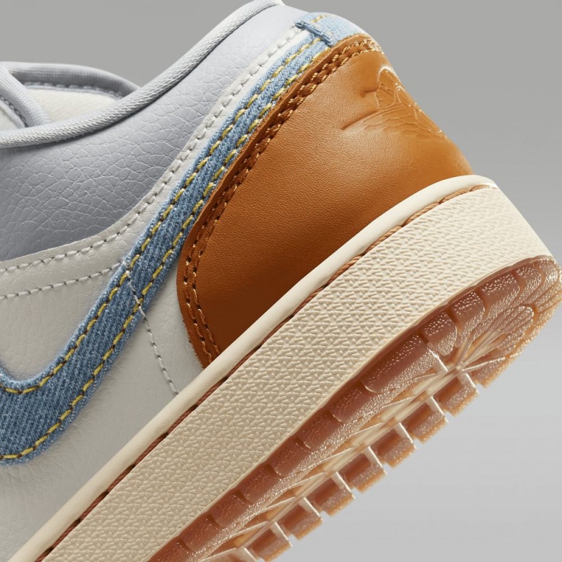 Nike Air Jordan 1 Low SE Schoenen Kinderen Grijs Wit Nederland | 793465-DFY