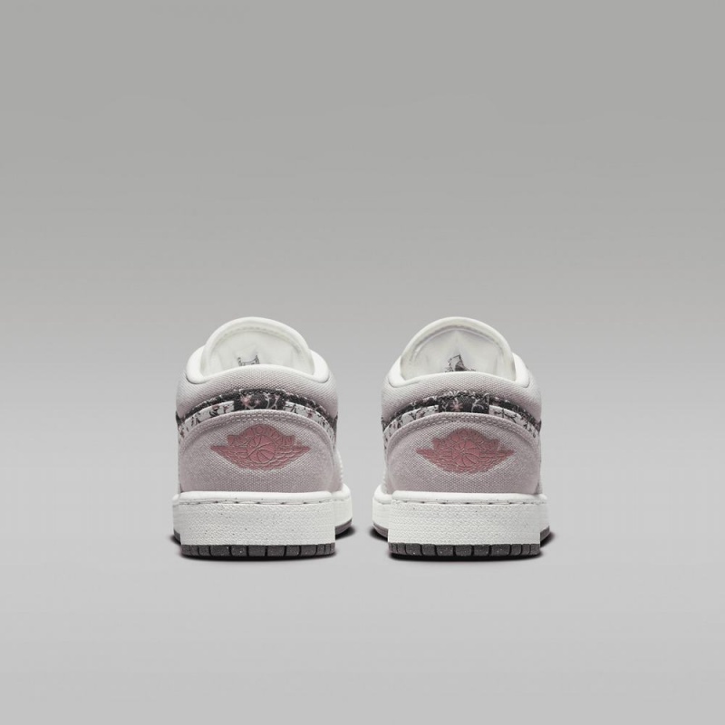 Nike Air Jordan 1 Low SE Schoenen Kinderen Bloemen Wit Roze Nederland | 843501-UOH