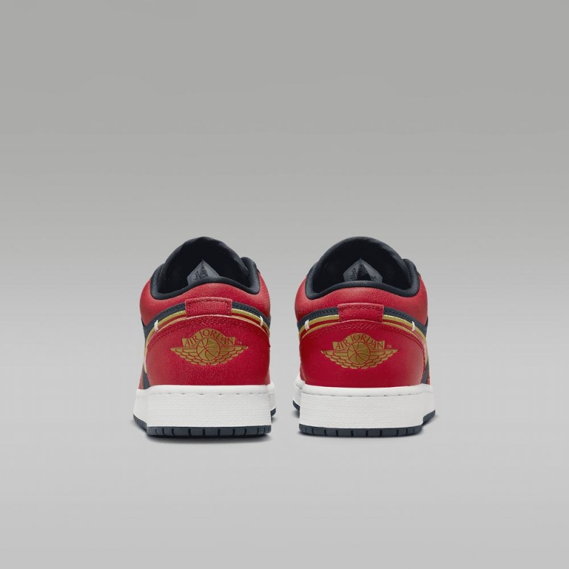 Nike Air Jordan 1 Low SE Schoenen Kinderen Rood Zwart Nederland | 703295-CJY