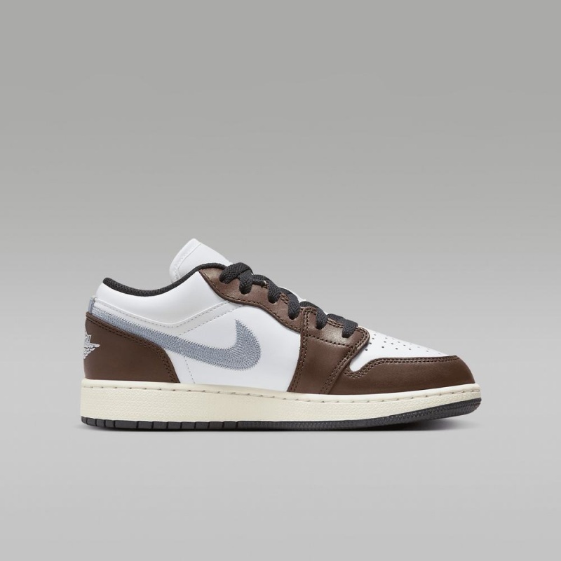 Nike Air Jordan 1 Low SE Schoenen Kinderen Wit Chocola Nederland | 786512-XAM