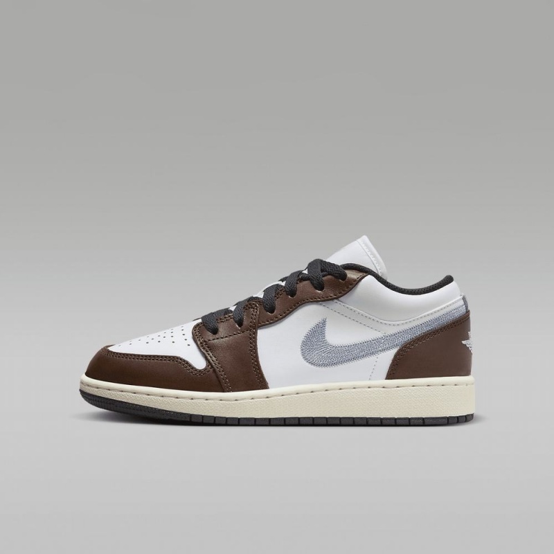 Nike Air Jordan 1 Low SE Schoenen Kinderen Wit Chocola Nederland | 786512-XAM