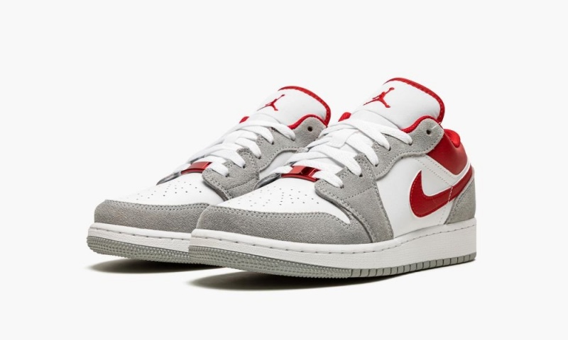Nike Air Jordan 1 Low SE 'Smoke Grey Gym Red' Schoenen Kinderen Grijs Rood Wit Nederland | 847016-MIY