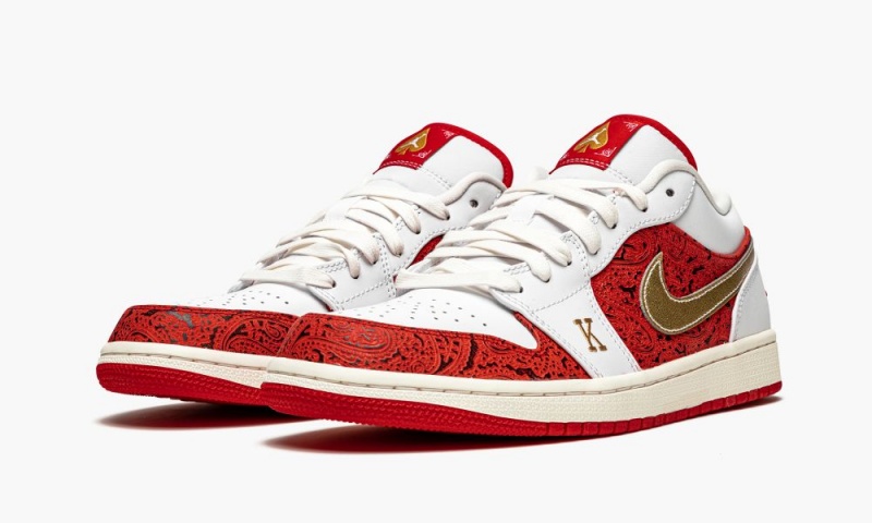 Nike Air Jordan 1 Low SE 'Spades' Schoenen Heren Wit Metal Goud Nederland | 052943-RCK
