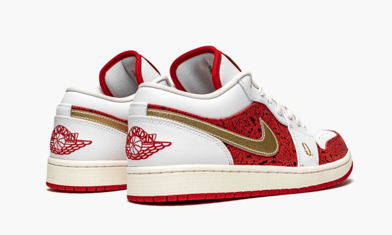 Nike Air Jordan 1 Low SE 'Spades' Schoenen Heren Wit Metal Goud Nederland | 052943-RCK