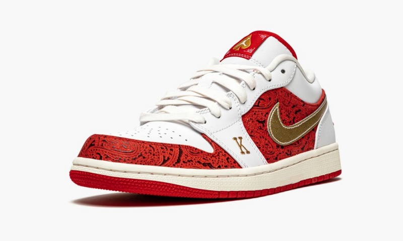 Nike Air Jordan 1 Low SE 'Spades' Schoenen Heren Wit Metal Goud Nederland | 052943-RCK
