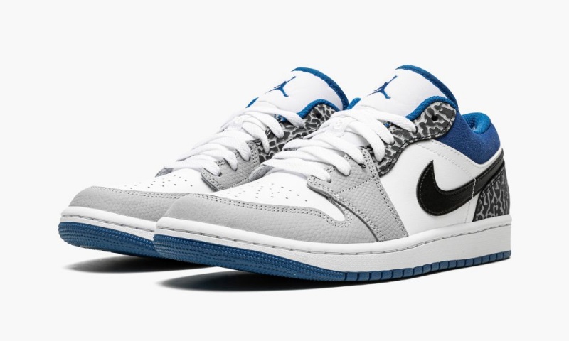 Nike Air Jordan 1 Low SE 'True Blue' Schoenen Heren Wit Blauw Zwart Nederland | 294785-QRK
