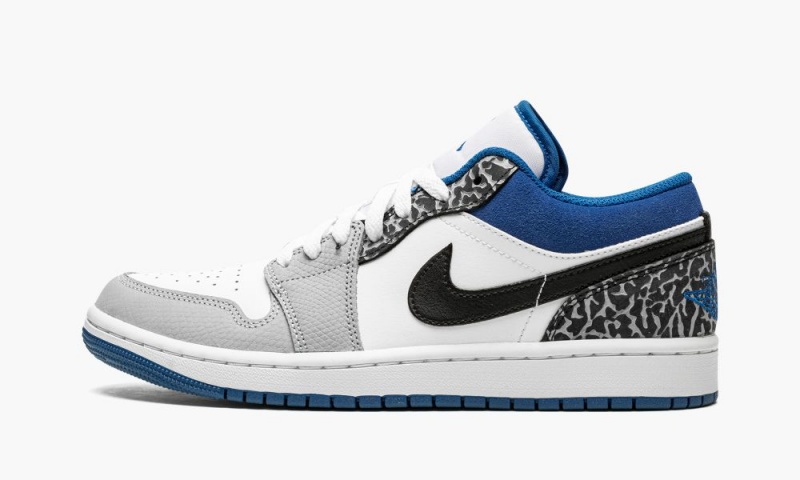 Nike Air Jordan 1 Low SE \'True Blue\' Schoenen Heren Wit Blauw Zwart Nederland | 294785-QRK