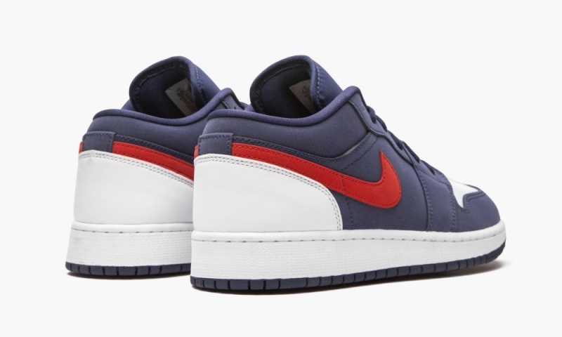 Nike Air Jordan 1 Low SE 'USA' Schoenen Kinderen Donkerblauw Rood Wit Nederland | 509362-BVW