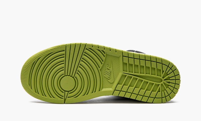 Nike Air Jordan 1 Low SE 'Vivid Green Snakeskin' Schoenen Dames Groen Zwart Nederland | 648137-WYA
