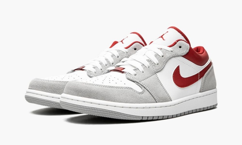 Nike Air Jordan 1 Low SE 'White / Grey / Red' Schoenen Heren Grijs Rood Wit Nederland | 240798-SHI