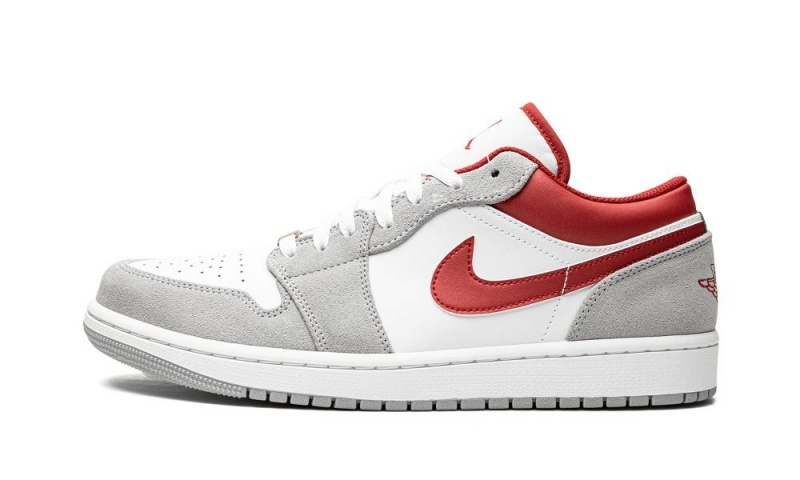 Nike Air Jordan 1 Low SE \'White / Grey / Red\' Schoenen Heren Grijs Rood Wit Nederland | 240798-SHI