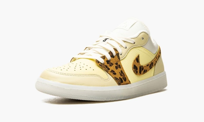 Nike Air Jordan 1 Low 'SNKRS Day' Schoenen Dames Wit Geel Leopard Nederland | 097538-NFZ