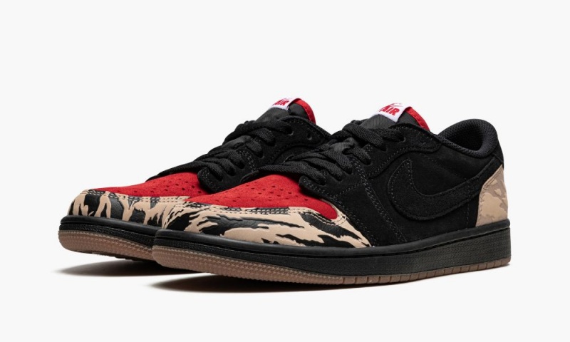 Nike Air Jordan 1 Low SP 'SoleFly - Carnivore' Schoenen Heren Zwart Beige Rood Nederland | 423790-ZGX