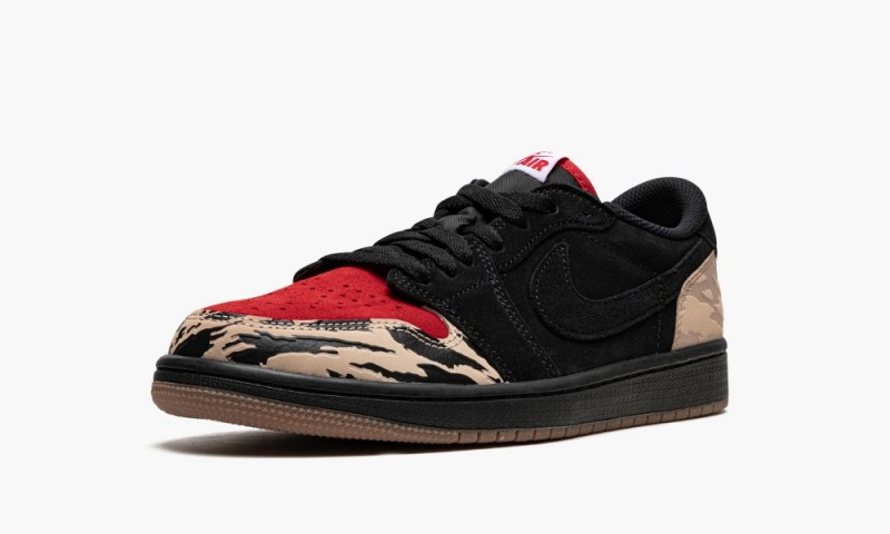 Nike Air Jordan 1 Low SP 'SoleFly - Carnivore' Schoenen Heren Zwart Beige Rood Nederland | 423790-ZGX