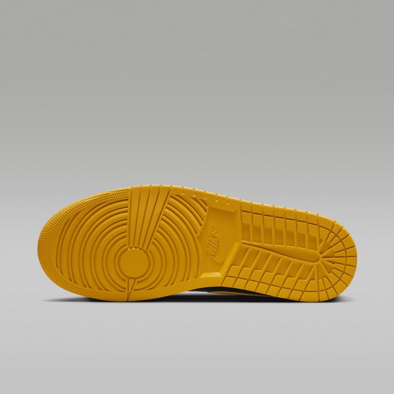 Nike Air Jordan 1 Low Schoenen Dames Zwart Wit Geel Nederland | 265741-MLE