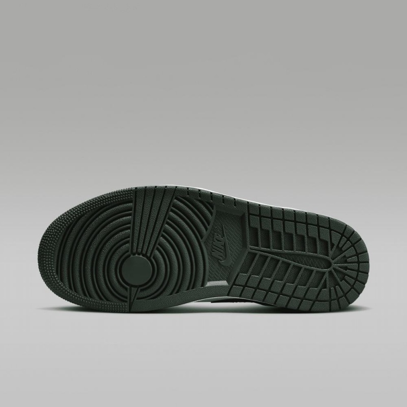 Nike Air Jordan 1 Low Schoenen Heren Diepgroen Wit Nederland | 216453-BVJ