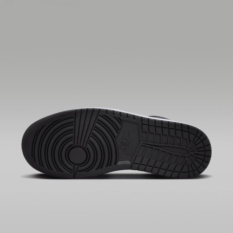 Nike Air Jordan 1 Low Schoenen Heren Grijs Zwart Wit Rood Nederland | 621384-YIA