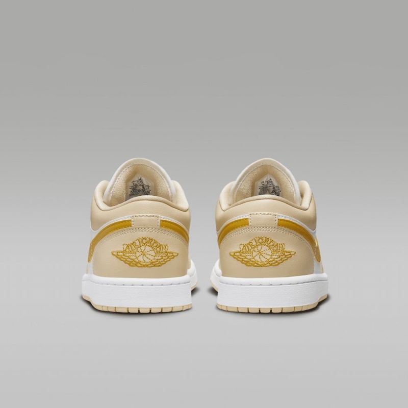 Nike Air Jordan 1 Low Schoenen Heren Lichtgeel Wit Geel Nederland | 469205-EZF