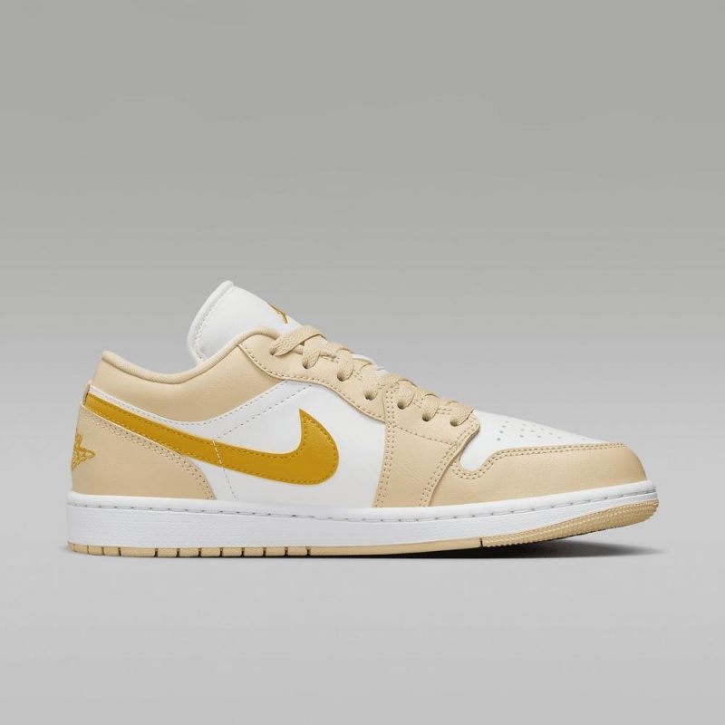 Nike Air Jordan 1 Low Schoenen Heren Lichtgeel Wit Geel Nederland | 469205-EZF