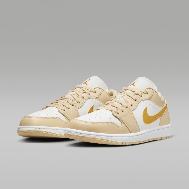 Nike Air Jordan 1 Low Schoenen Heren Lichtgeel Wit Geel Nederland | 469205-EZF