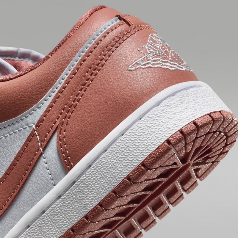 Nike Air Jordan 1 Low Schoenen Heren Roze Wit Nederland | 861097-WVG