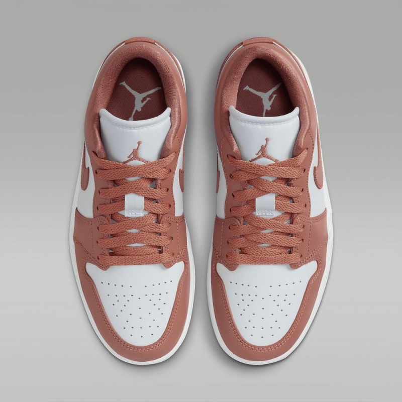 Nike Air Jordan 1 Low Schoenen Heren Roze Wit Nederland | 861097-WVG