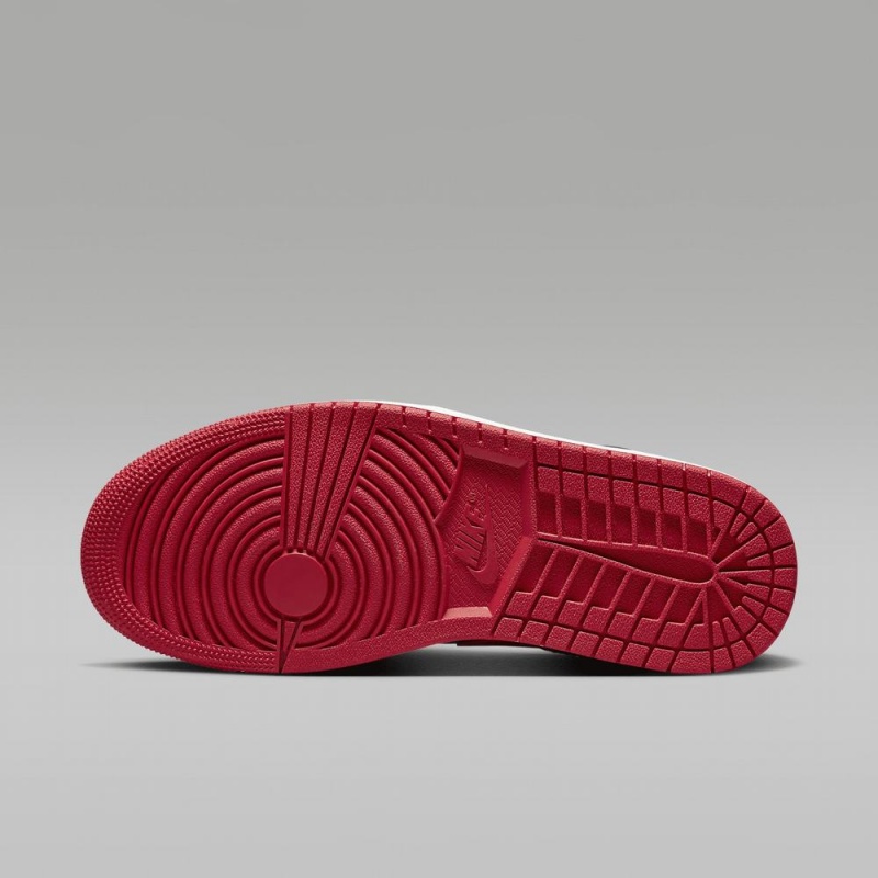 Nike Air Jordan 1 Low Schoenen Heren Zwart Rood Nederland | 917034-RQT