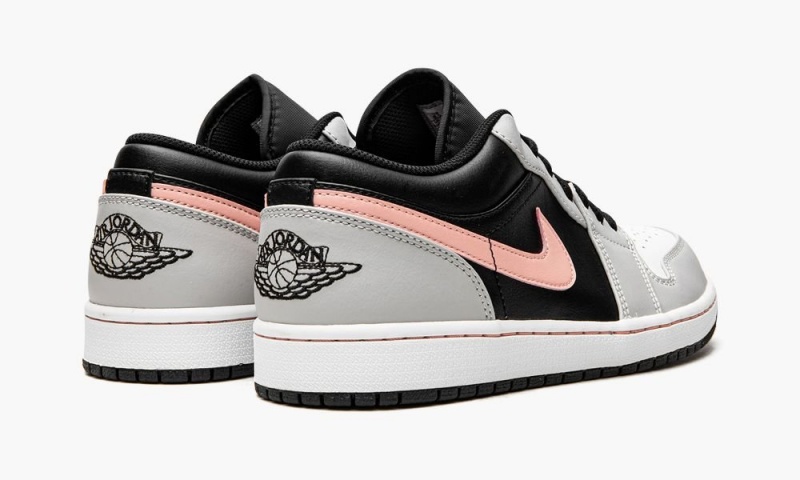 Nike Air Jordan 1 Low Schoenen Heren Zwart Koraal Grijs Nederland | 912078-BCS