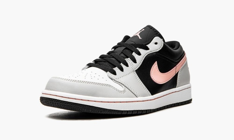 Nike Air Jordan 1 Low Schoenen Heren Zwart Koraal Grijs Nederland | 912078-BCS