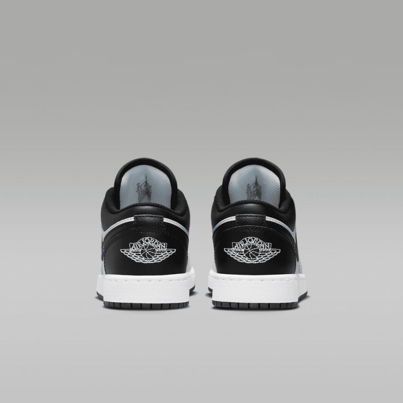 Nike Air Jordan 1 Low Schoenen Kinderen Wit Zwart Nederland | 497386-KGW