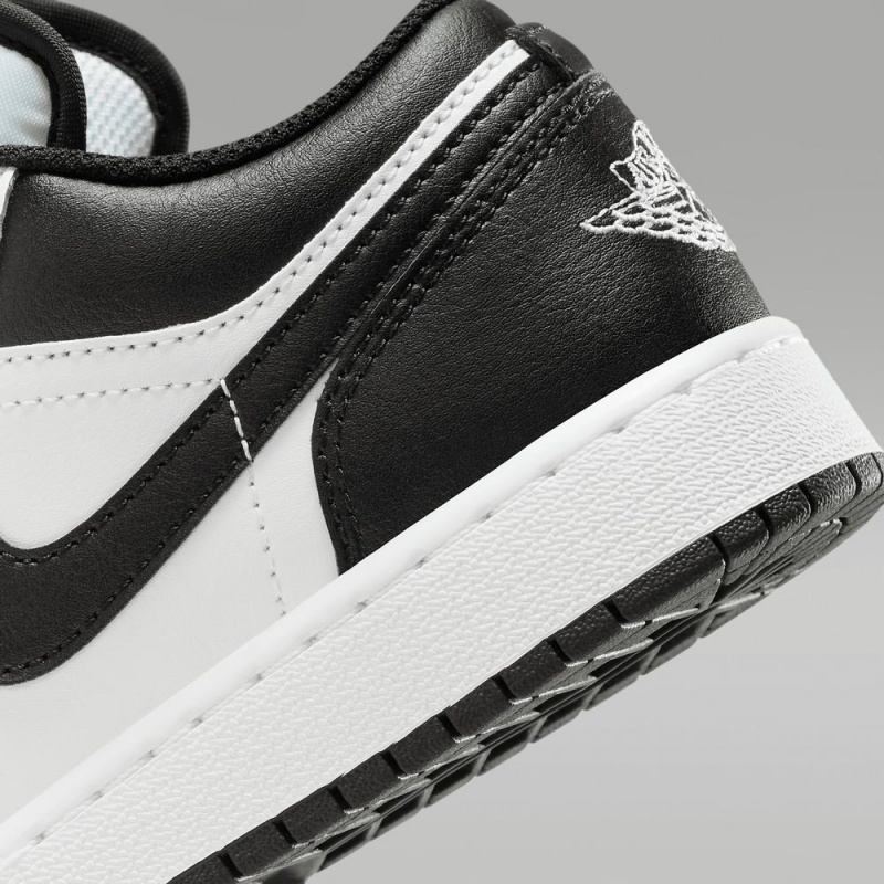 Nike Air Jordan 1 Low Schoenen Kinderen Wit Zwart Nederland | 497386-KGW
