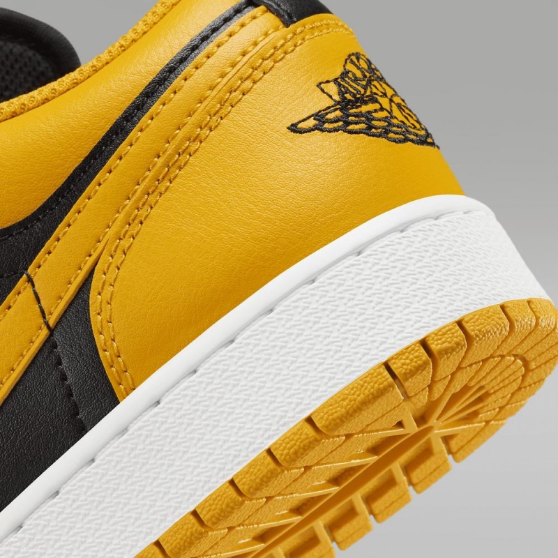 Nike Air Jordan 1 Low Schoenen Kinderen Geel Zwart Nederland | 653012-PAW