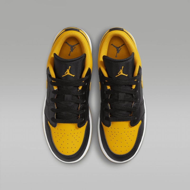 Nike Air Jordan 1 Low Schoenen Kinderen Geel Zwart Nederland | 653012-PAW