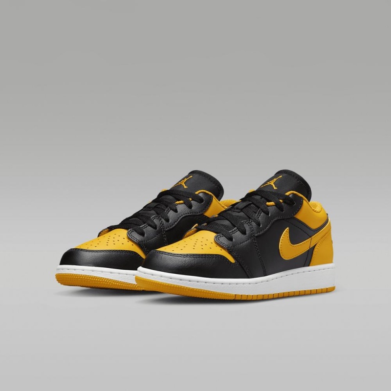 Nike Air Jordan 1 Low Schoenen Kinderen Geel Zwart Nederland | 653012-PAW
