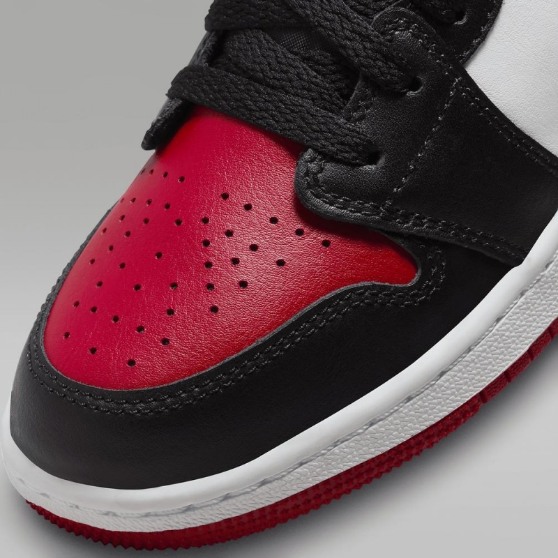 Nike Air Jordan 1 Low Schoenen Kinderen Rood Zwart Wit Nederland | 362175-KFI