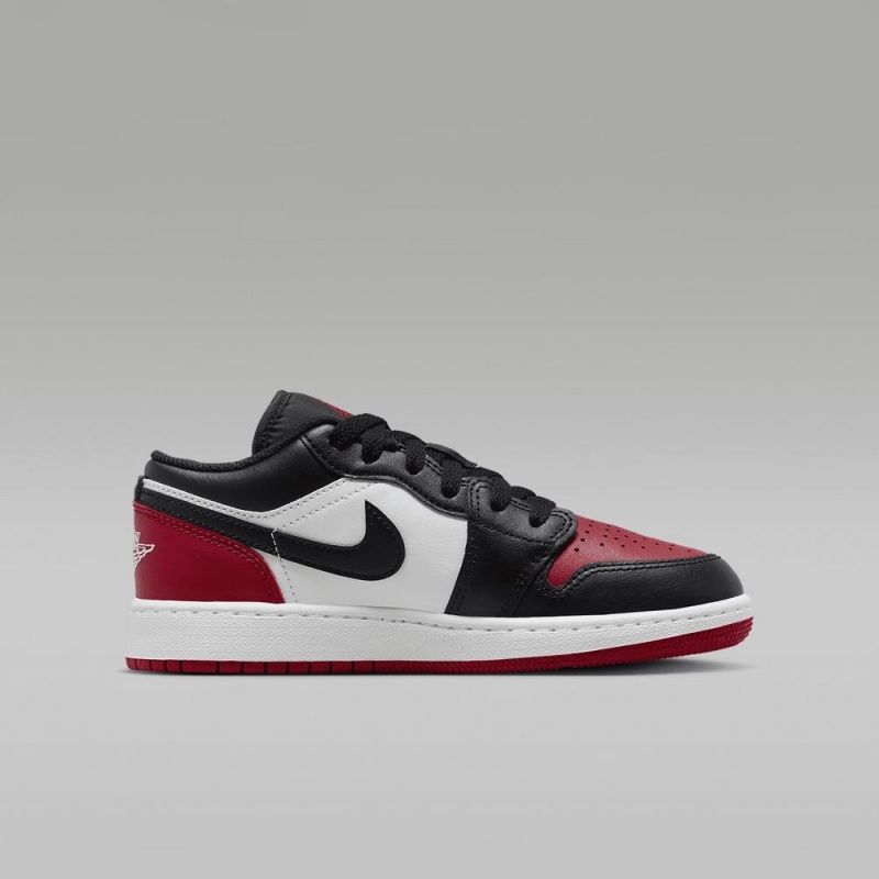 Nike Air Jordan 1 Low Schoenen Kinderen Rood Zwart Wit Nederland | 362175-KFI