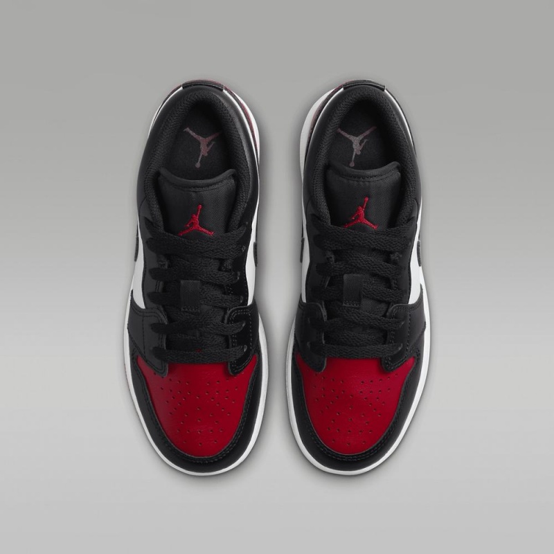 Nike Air Jordan 1 Low Schoenen Kinderen Rood Zwart Wit Nederland | 362175-KFI