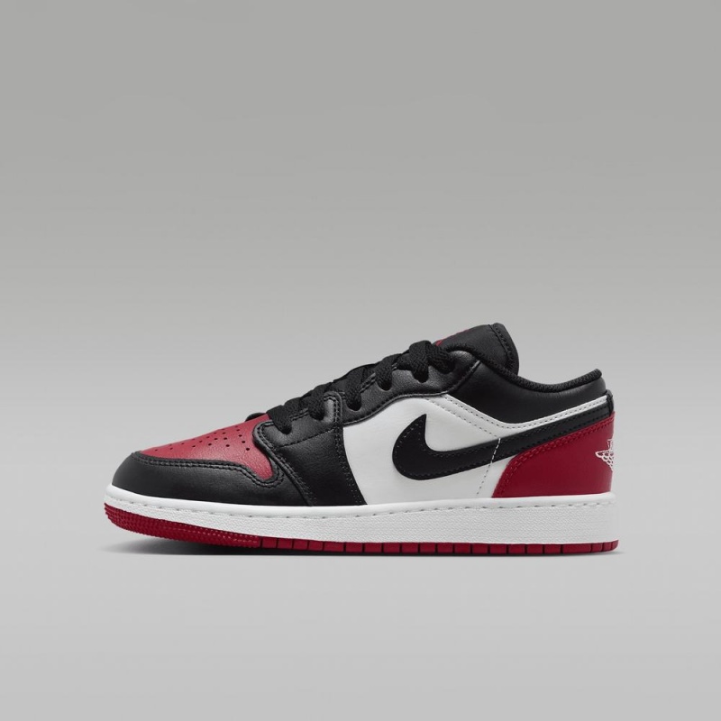 Nike Air Jordan 1 Low Schoenen Kinderen Rood Zwart Wit Nederland | 362175-KFI